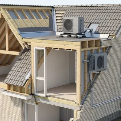 airco op dakkapel